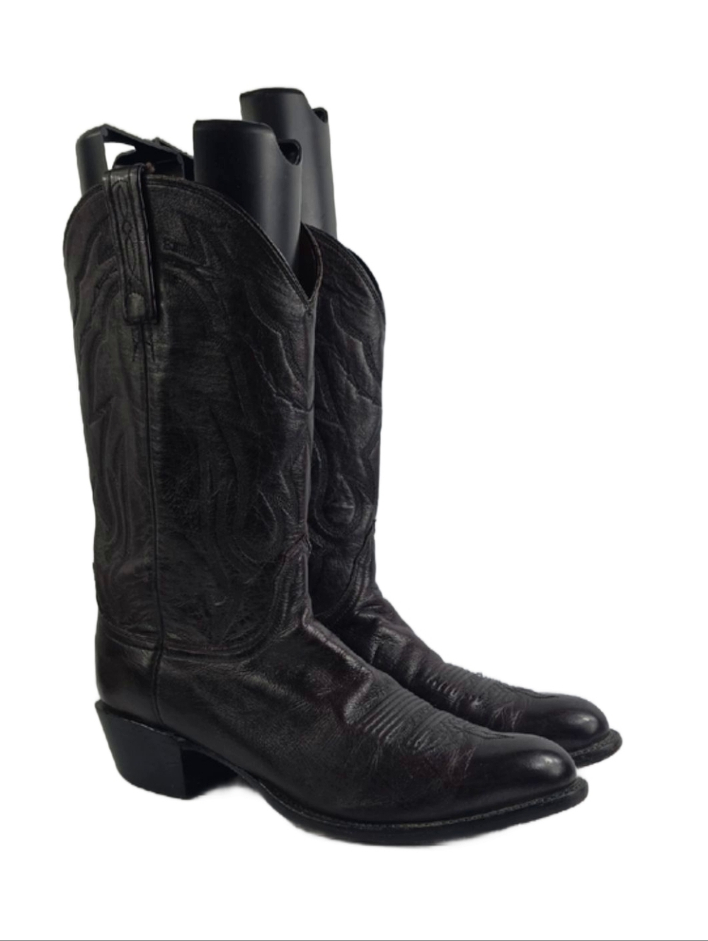 Lucchese 2000 Original Burgundy Leather Cowboy Men's Boots Size 11